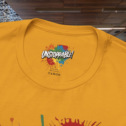 Unstoppable Design Tee - Vintage  Retro  Unisex  Tee - Classic  T-Shirt - Graphic Tee - Casual  Shirt - Short  Sleeve  Shirt