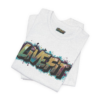 LIVE FIT Graphic Fitness Tee - Motivational Workout Apparel