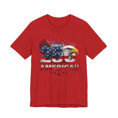America 250th Anniversary Eagle T-Shirt | Distressed Flag Patriotic Tee