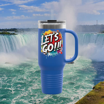 💥 Vibrant   💥 Stylish    💥 Motivational     💥 Insulated   💥 Stainless Steel   💥 Travel Mug  40oz    💥  Let's Do This!  💥 Inspiring Print   💥 Hot or Cold   💥 Birthday Gift 💥 Holiday Gift   💥Graduation Gift   💥 Dishwasher Safe Top Rack 💥