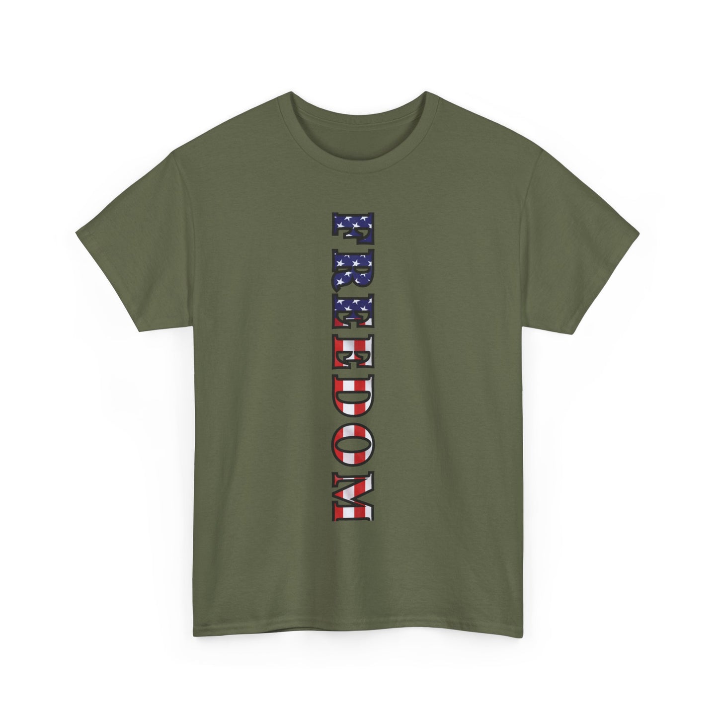 Freedom Patriotic T-Shirt - Red White Blue - American Flag Tee - Unisex S-5XL