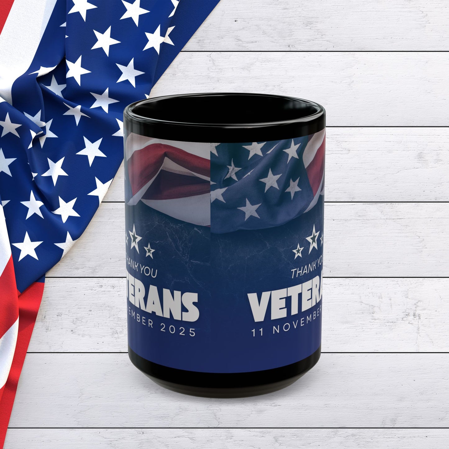 Veterans Day - Thank You Mug — American Flag Tribute (11oz/15oz)