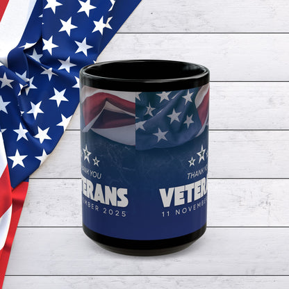 Veterans Day - Thank You Mug — American Flag Tribute (11oz/15oz)