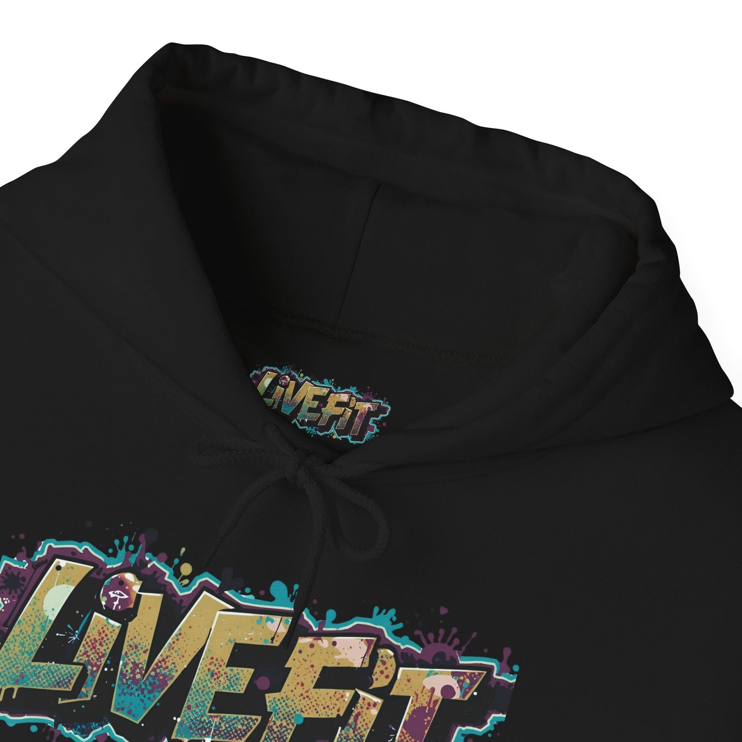 Live Fit Hoodie - Unisex Heavy Blend Sweatshirt - Fitness Enthusiasts -  Gym Wear - Workout Apparel -  Active Lifestyle -  Gift for Him/Her -