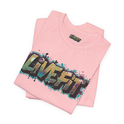 LIVE FIT Graphic Fitness Tee - Motivational Workout Apparel