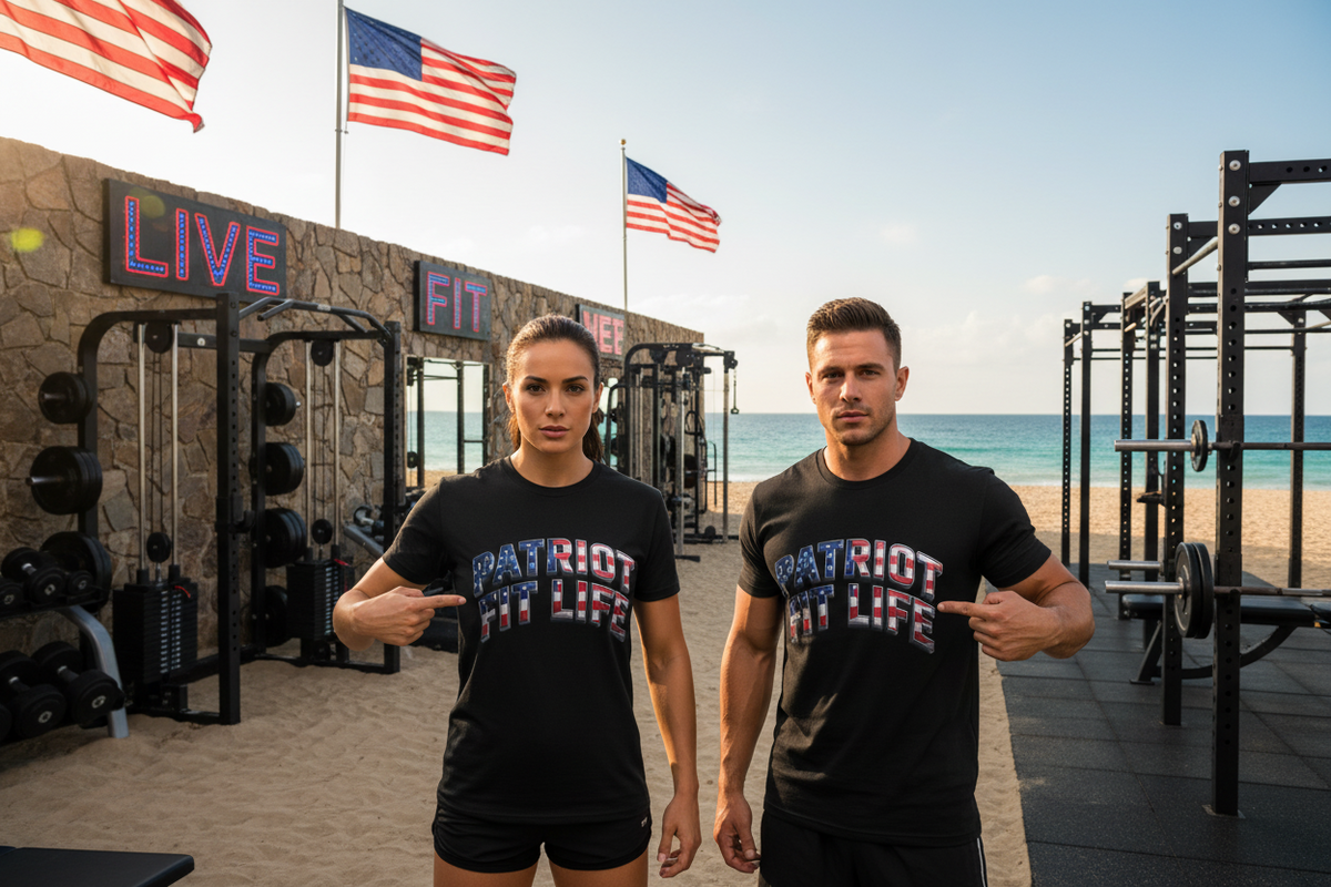 Patriot Fit Life T-Shirt — American Flag Fitness Tee