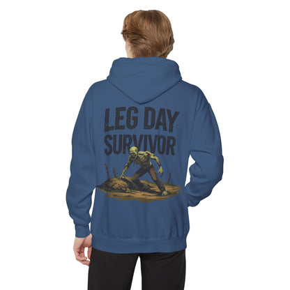 Leg Day Survivor! - Funny Gym Hoodie - Unisex Fitness Sweatshirt - Workout Apparel - S-5XL