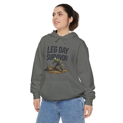 Leg Day Survivor! - Funny Gym Hoodie - Unisex Fitness Sweatshirt - Workout Apparel - S-5XL