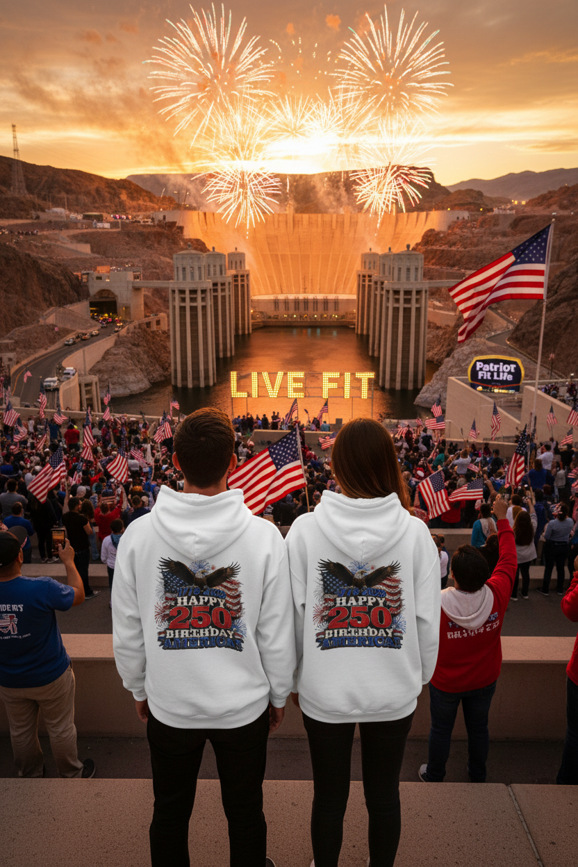 1776–2026 Happy 250th Birthday America!!! Hoodie | Patriotic Eagle & Flag Sweatshirt