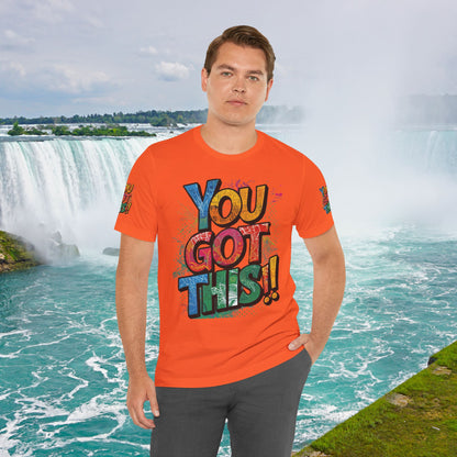 💥 Inspirational  💥  Uplifting  💥 Unisex  Jersey  T-Shirt  💥  You  Got  This!   💥 Motivational  💥 T-Shirts  for  Fitness 💥 &  Everyday  Wear 💥  Sizes   XS - 4XL 💥 Birthday  Gift 💥 17  Different  Colors  to  Choose  From  💥