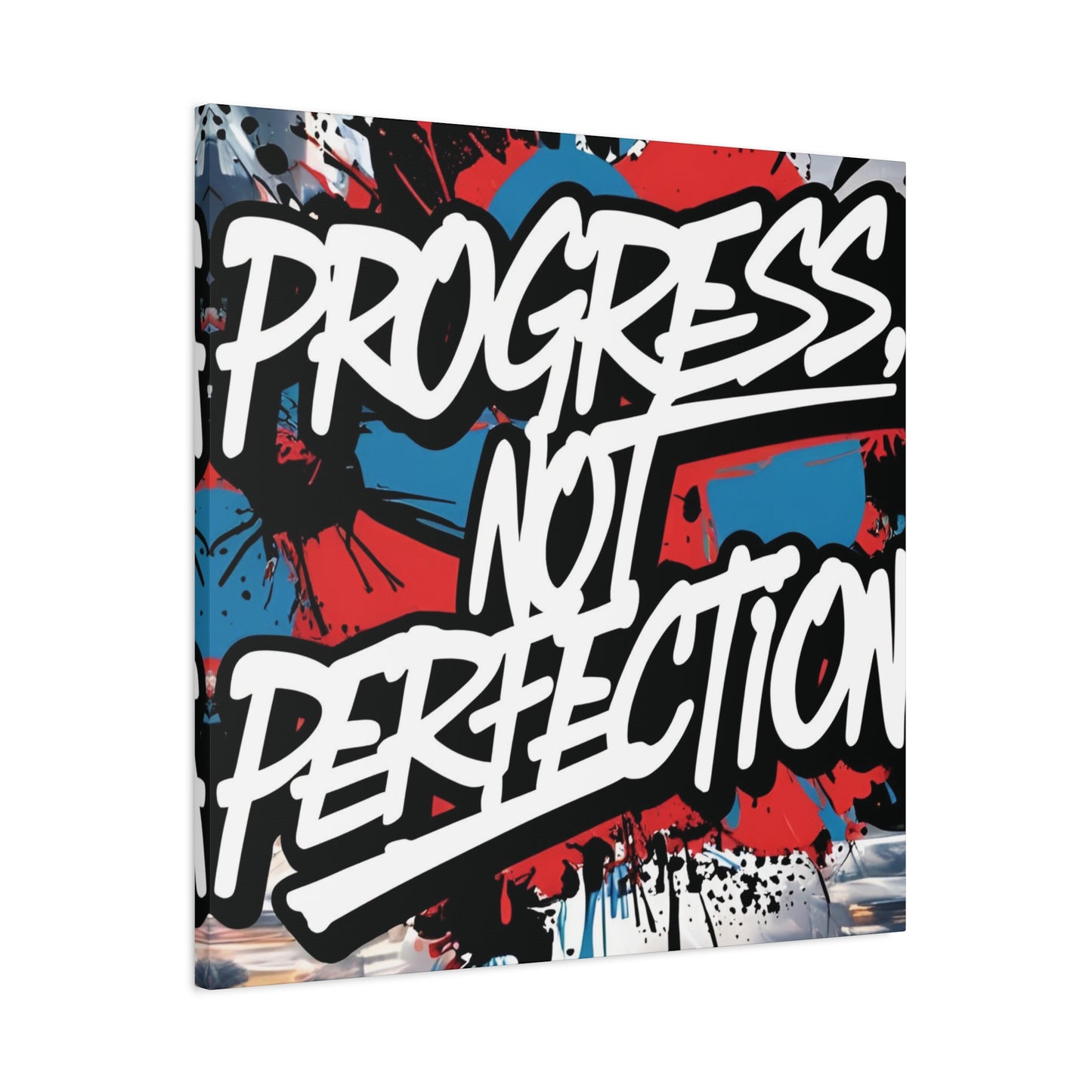 💥 Motivational 💥 Uplifting 💥 Canvas Art  💥 Progress Not Perfection Print  💥 Positive Vibe Décor  💥 Eco-Friendly  UL- Certified  Inks 💥 Gift  Giving 💥 Horizontal Is In A Different Listing 💥
