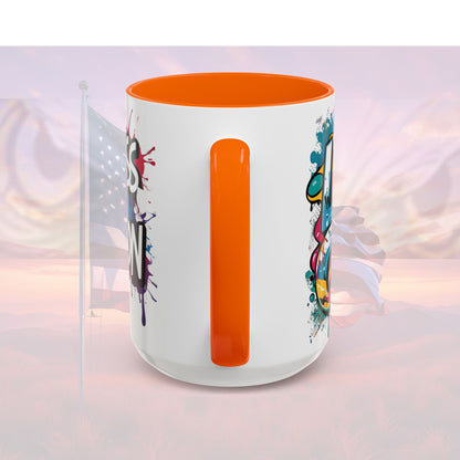Vibrant   Ceramic  Mug    Inspirational      Let's Go!     Graffiti  Mug      Coffee Mug        Progress  Not  Perfection   Sizes   11oz  &  15oz    Birthday Gift   Graduation Gift    8  Different  Color Options