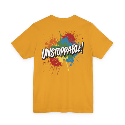 Unstoppable Design Tee - Vintage  Retro  Unisex  Tee - Classic  T-Shirt - Graphic Tee - Casual  Shirt - Short  Sleeve  Shirt