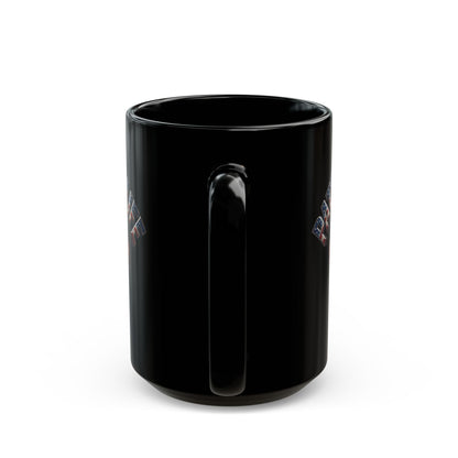 Patriot Fit Life Halloween Coffee Mug - Skull Crossed Flags & Pumpkins | Warrior Edition | 11oz & 15oz