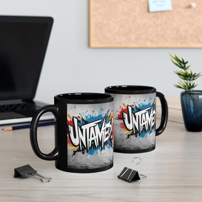 Untamed! Motivational Black Mug - Glossy Ceramic - 11oz/15oz