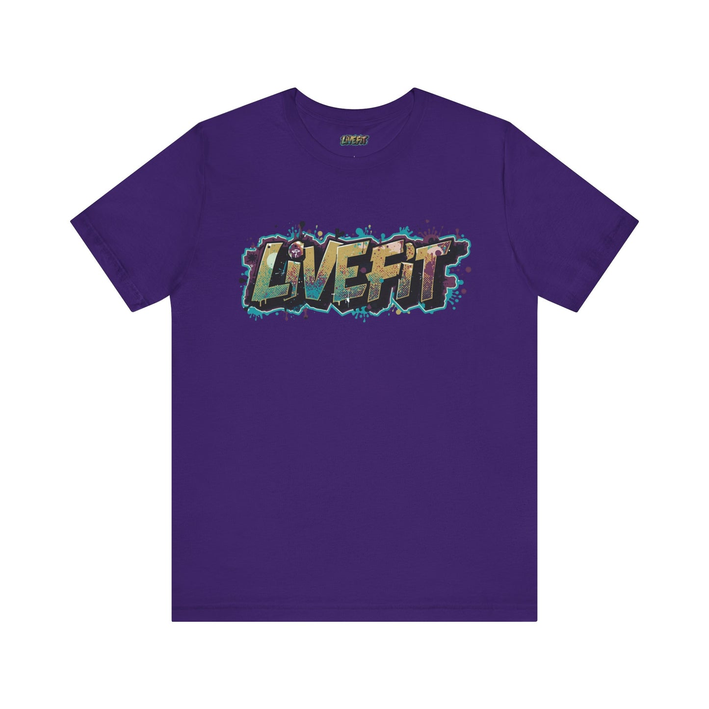 LIVE FIT Graphic Fitness Tee - Motivational Workout Apparel