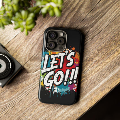 💥Phone Case 💥 Colorful 💥 Let's Go! 💥  Tough Phone Case 💥  Vibrant Design 💥 iPhones  15 & 16 💥  Birthday Gift 💥