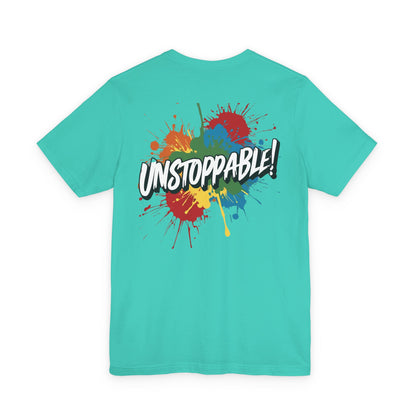 Unstoppable Design Tee - Vintage  Retro  Unisex  Tee - Classic  T-Shirt - Graphic Tee - Casual  Shirt - Short  Sleeve  Shirt