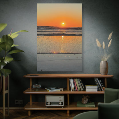 Stunning Sunset Beach Canvas Print, Ocean Decor, Wall Art, Home Decor, Coastal Artwork for Living Room