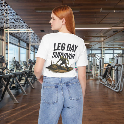 Leg Day Survivor Tee, Fitness Shirt, Workout Apparel, Gym Gift, Unisex Graphic Tee