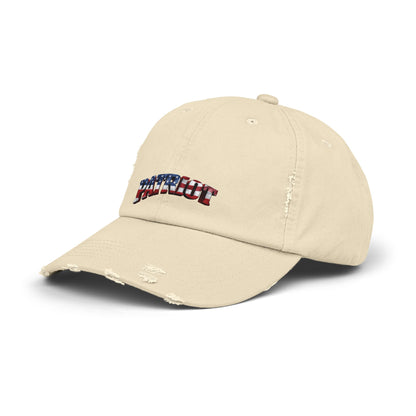 PATRIOT Distressed Dad Hat | American Flag Stars & Stripes Baseball Cap