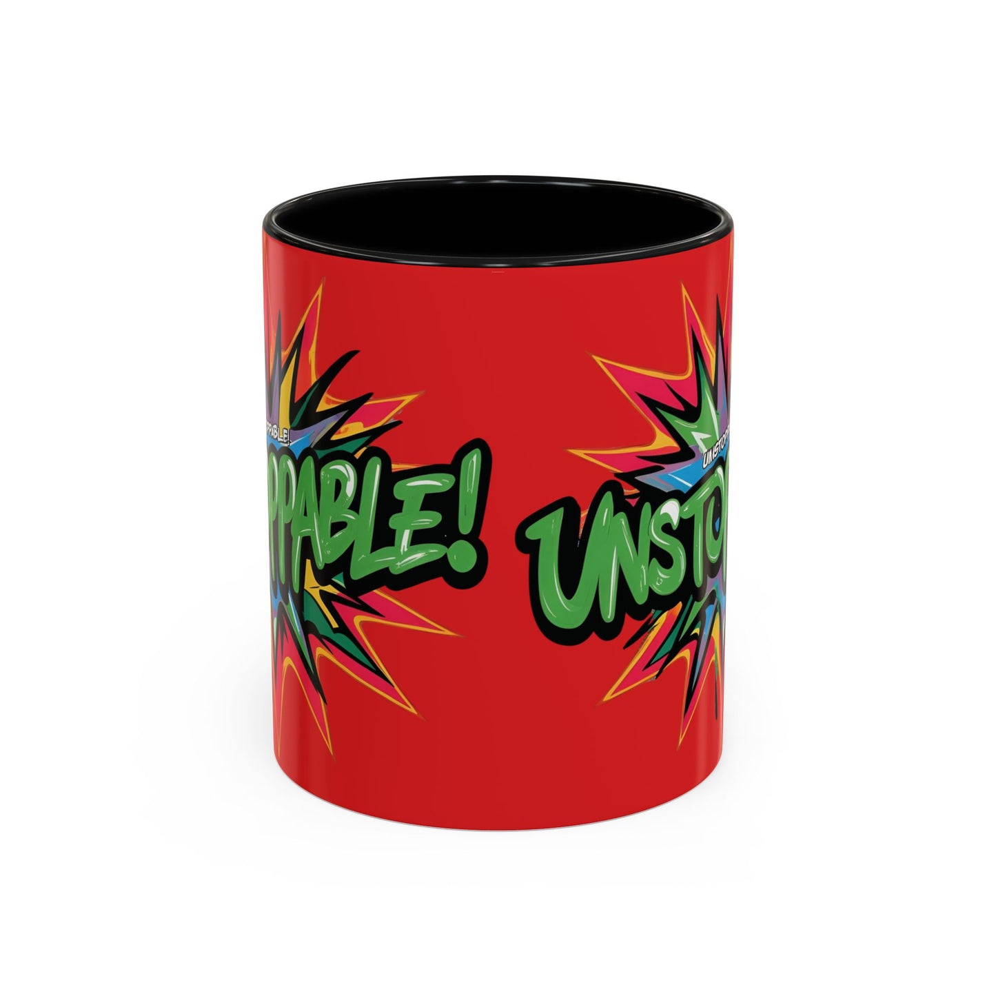 Unstoppable! Motivational Mug - Vibrant Red Design - 11oz/15oz