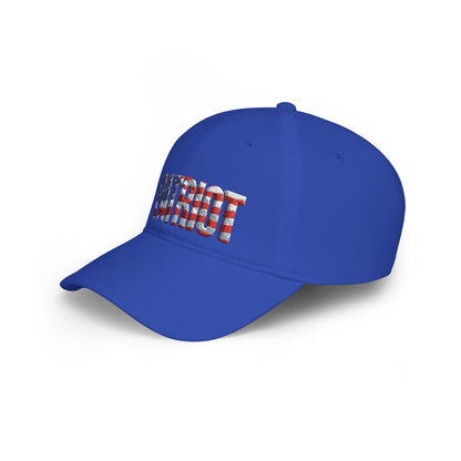 Patriot Flag Embroidered Cap - American Flag 'PATRIOT' Low Profile Baseball Hat | Patriot Fit Life