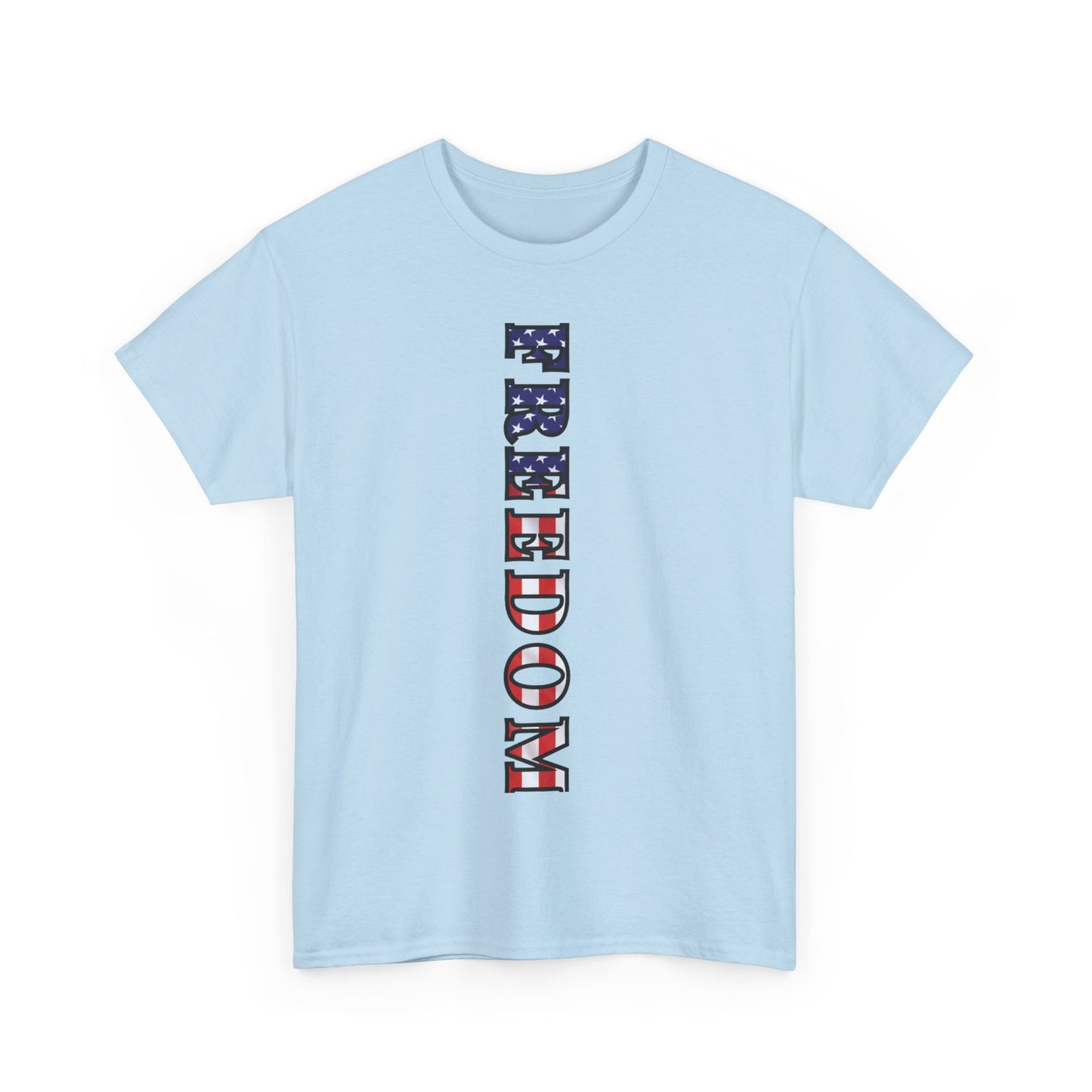 Freedom Patriotic T-Shirt - Red White Blue - American Flag Tee - Unisex S-5XL