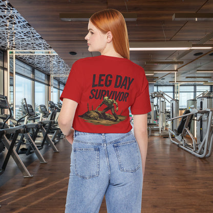 Leg Day Survivor Tee, Fitness Shirt, Workout Apparel, Gym Gift, Unisex Graphic Tee