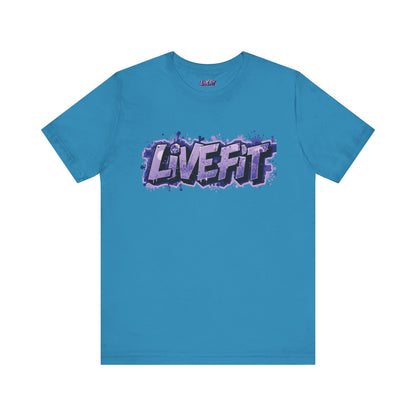Live Fit Unisex Tee -  Fitness Shirt -  Motivational Graphic Tee -  Workout Apparel -  Casual Wear -  Gift for Gym Lovers -  Active Lifestyle -