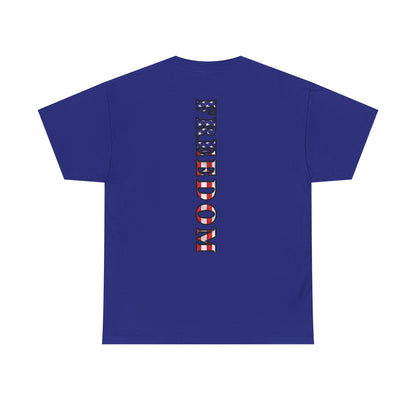 Freedom Patriotic T-Shirt - Red White Blue - American Flag Tee - Unisex S-5XL