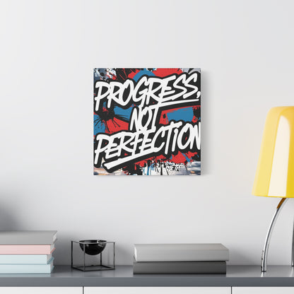 💥 Motivational 💥 Uplifting 💥 Canvas Art  💥 Progress Not Perfection Print  💥 Positive Vibe Décor  💥 Eco-Friendly  UL- Certified  Inks 💥 Gift  Giving 💥 Horizontal Is In A Different Listing 💥