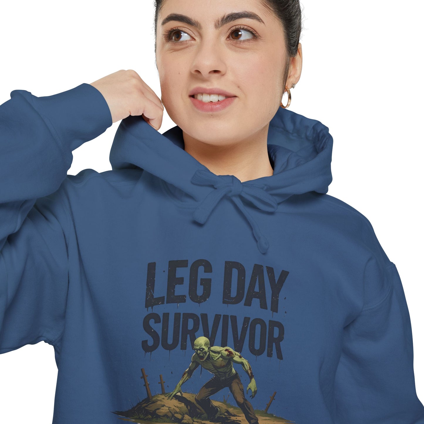 Leg Day Survivor! - Funny Gym Hoodie - Unisex Fitness Sweatshirt - Workout Apparel - S-5XL
