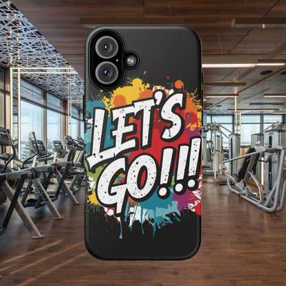 💥Phone Case 💥 Colorful 💥 Let's Go! 💥  Tough Phone Case 💥  Vibrant Design 💥 iPhones  15 & 16 💥  Birthday Gift 💥