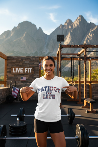 Patriot Fit Life T-Shirt | American Flag Stars & Stripes Athletic Tee