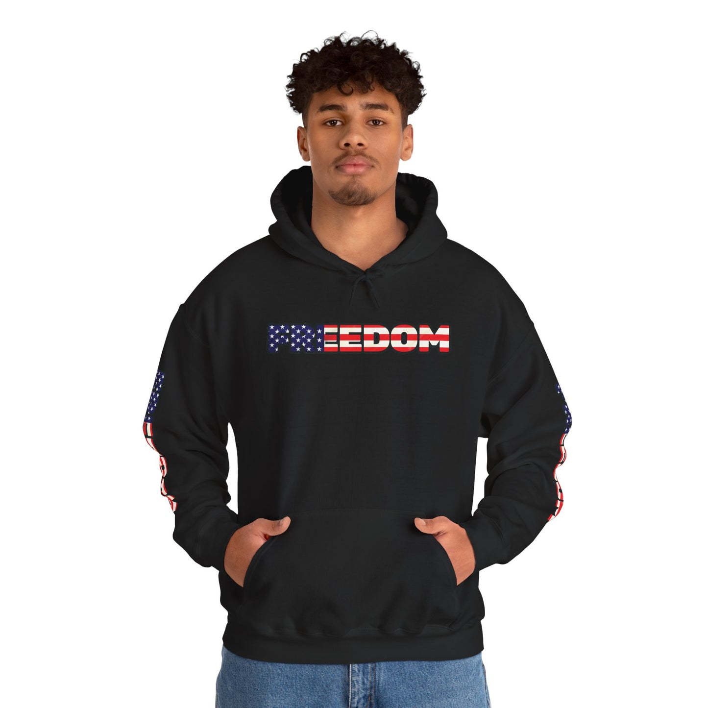 Patriotic Freedom Hoodie - Unisex American Flag Sweatshirt - Red White and Blue - Comfortable Pullover for Celebrations -  Perfect for Independence Day -  Gift [...]