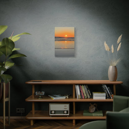 Stunning Sunset Beach Canvas Print, Ocean Decor, Wall Art, Home Decor, Coastal Artwork for Living Room
