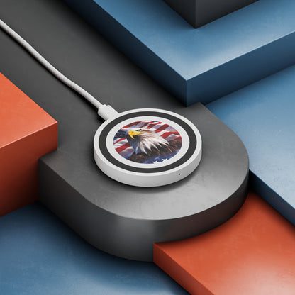 💥  Wireless  Charging  Pad  💥  Patriotic 💥  Eagle 💥 USA 💥American  Flag  Design 💥