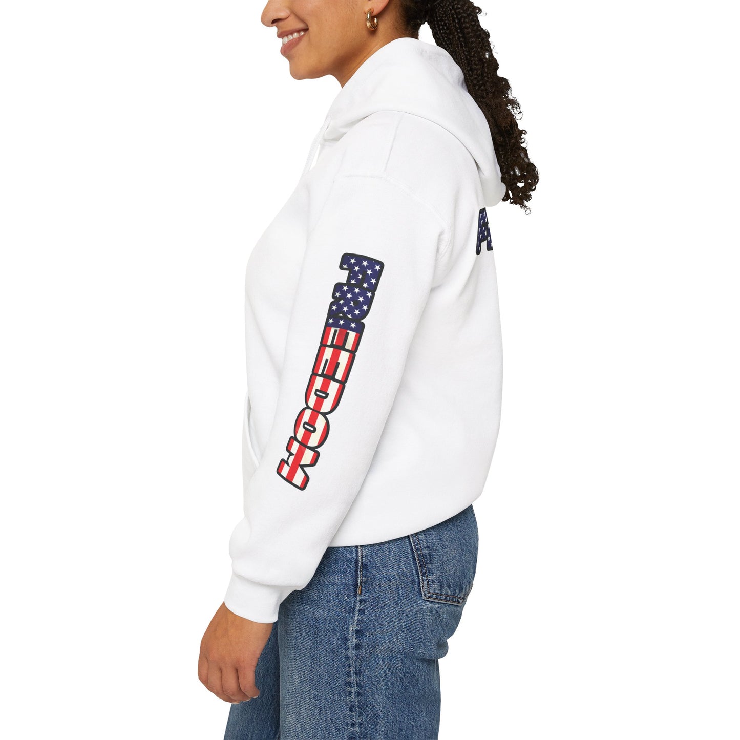 Patriotic Freedom Hoodie - Unisex American Flag Sweatshirt - Red White and Blue - Comfortable Pullover for Celebrations -  Perfect for Independence Day -  Gift [...]