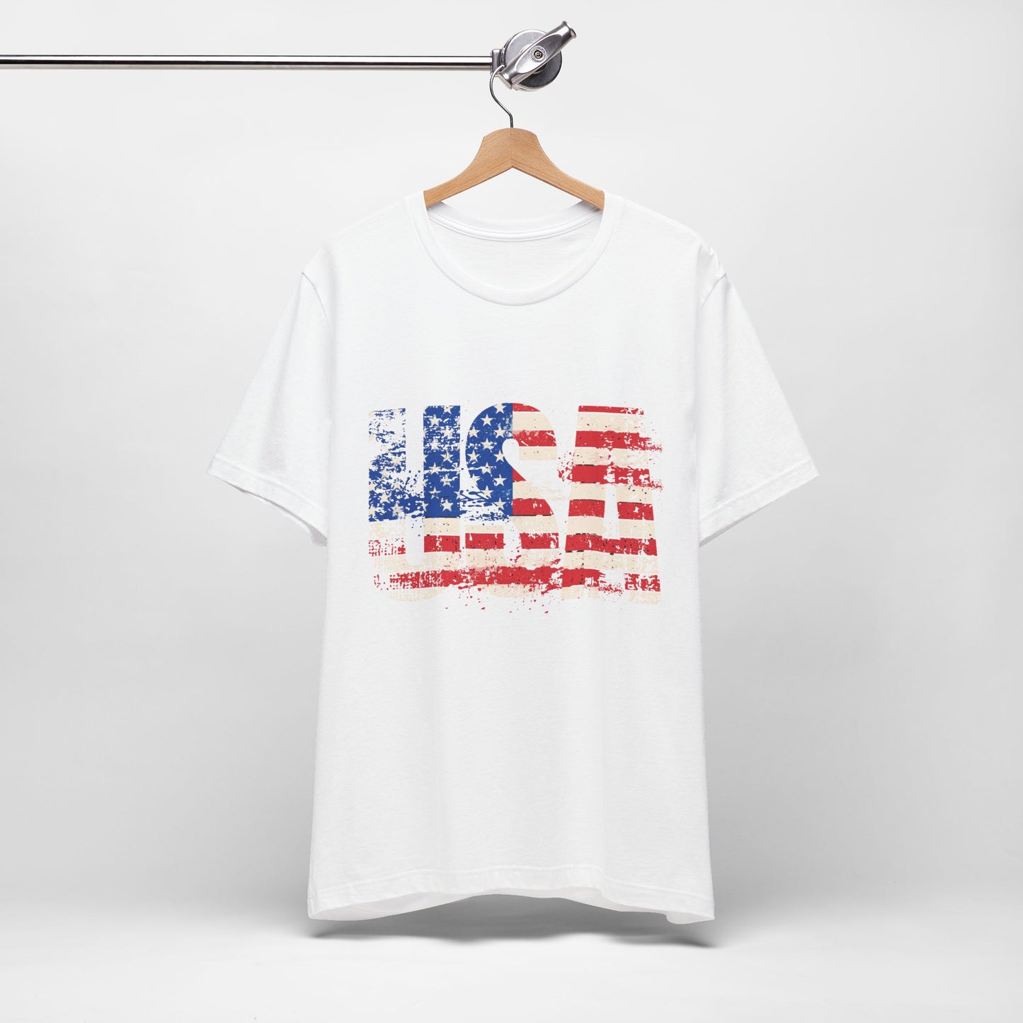 USA - Red White Blue - American Flag - Classic Unisex Tee - Holiday Gift - Patriotic Pride