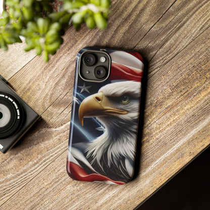 Patriotic Eagle Phone Case | Tough Cases for Nature Lovers, Gift for Veterans, Independence Day, Memorial Day