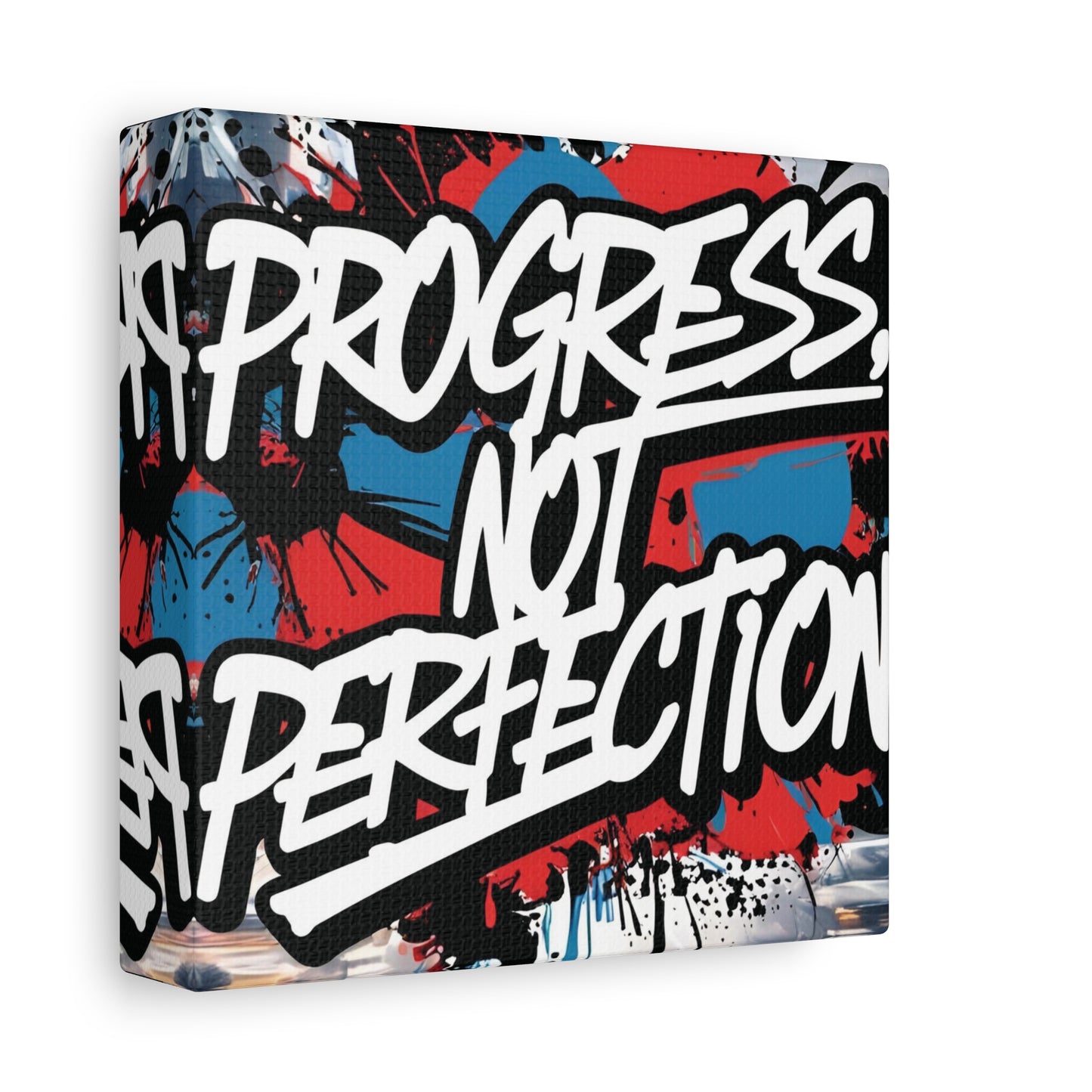 💥 Motivational 💥 Uplifting 💥 Canvas Art  💥 Progress Not Perfection Print  💥 Positive Vibe Décor  💥 Eco-Friendly  UL- Certified  Inks 💥 Gift  Giving 💥 Horizontal Is In A Different Listing 💥