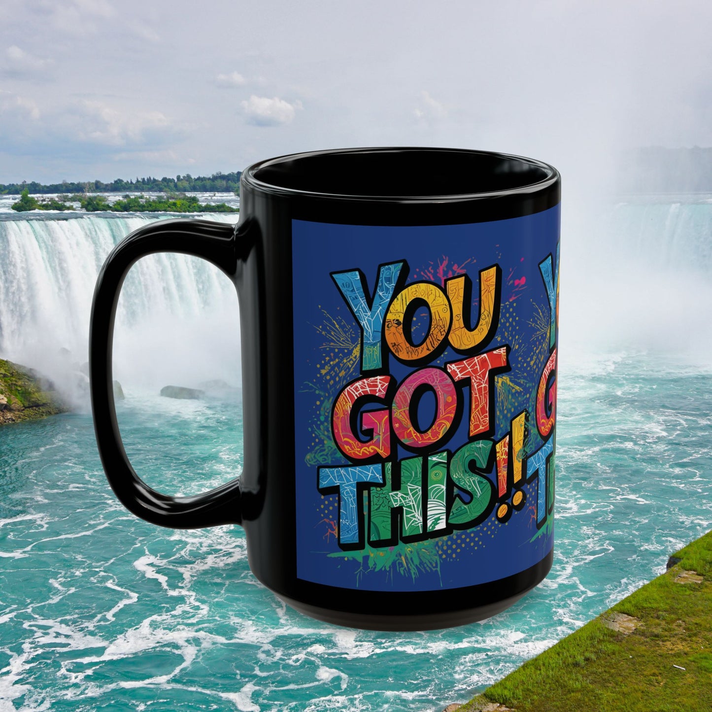 You Got This! Motivational Black Mug - Gym Lover Gift - 11oz/15oz