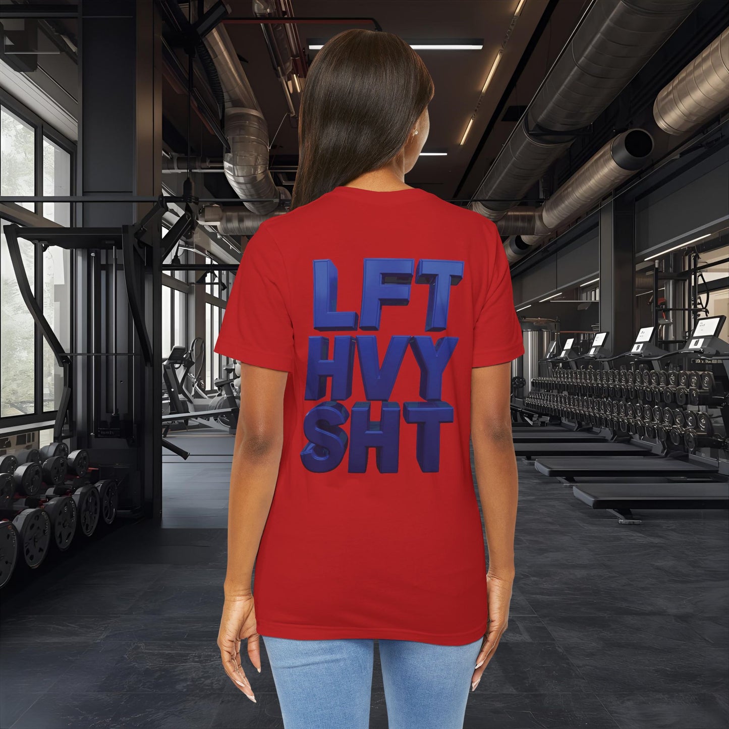 LFT HVY SHT - Lift Heavy Shit - Bold 3D Gym Tee - Fitness