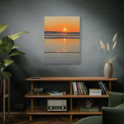 Stunning Sunset Beach Canvas Print, Ocean Decor, Wall Art, Home Decor, Coastal Artwork for Living Room