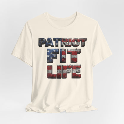 Patriot Fit Life T-Shirt | American Flag Fitness Tee – LIVE FIT