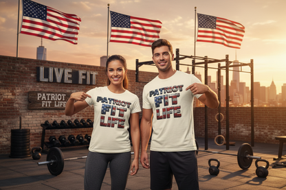Patriot Fit Life T-Shirt | American Flag Fitness Tee – LIVE FIT