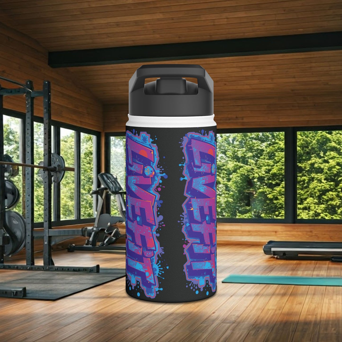 Live Fit Stainless Steel Water Bottle - Gym Bottle - Fitness Gift -  Sports Hydration - Eco-Friendly Water Container - Workout Accessory -  [...]