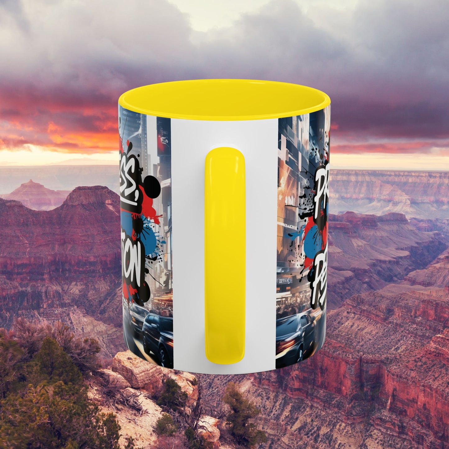 Progress Not Perfection! Graffiti Style Mug - Vibrant Design - 11oz/15oz - 8 Colors