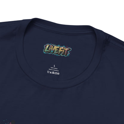 LIVE FIT Graphic Fitness Tee - Motivational Workout Apparel